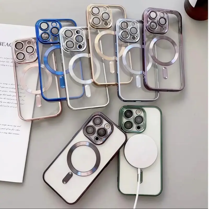 ULTRA PLATED MAGSAFE WITH LENSPRO ELECTRO METALIC Case iPhone 15 14 13 12 11 PRO MAX iPhone 14 PLUS 1