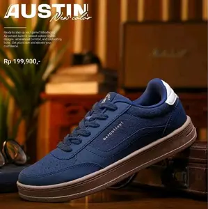 Aerostreet 37-44 austin biru dongker - sepatu sneakers
