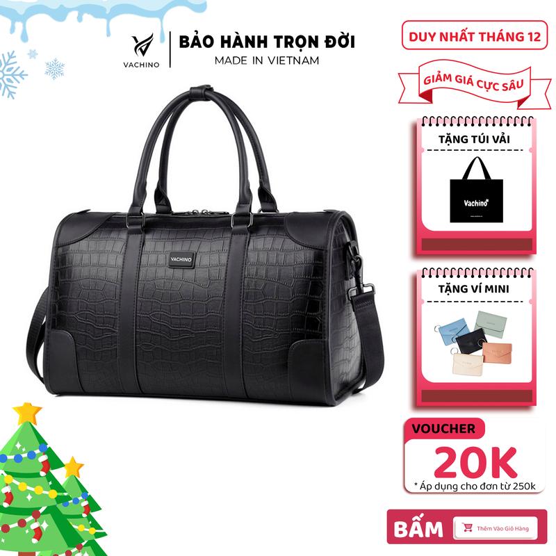 Túi xách da đựng quần áo chất liệu da cao cấp thương hiệu VACHINO-TX028 Bag