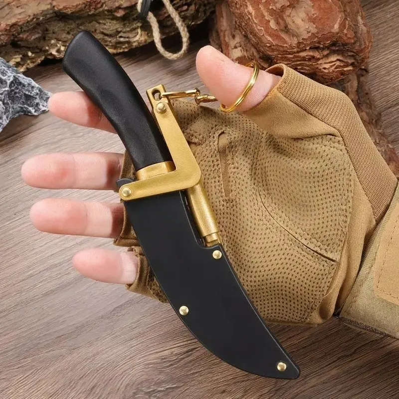 Pisau Premium Dori Jepang Super Tajam Bahan D2 Cocok Untuk Pisau Daging/ Hiking dan Traveling Dengan Sarung Kekinian dan Aman 1
