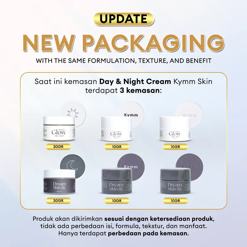 [LIVE] [Free Pouch] KYMM SKIN Glow Package LEVEL 1 [Free Upgrade Day Cream Phytocell, Face Wash 60ml, Face Mist 60ml, Bakuchiol Serum 20ml, Night Cream 10gr] | Facial Perawatan Wajah Pencerah Mencerahkan Pelembab Arbutin Kulit Kusam Noda Hitam Anti Aging 4