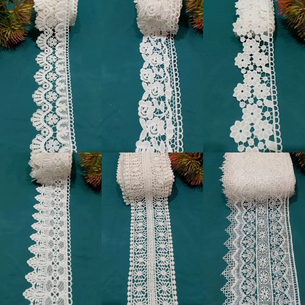Renda pradah halus/ parian warna/ lebar 9CM–14CM/ Panjang 1 meter (POLA) potongan     1 METER/ harga per potongan