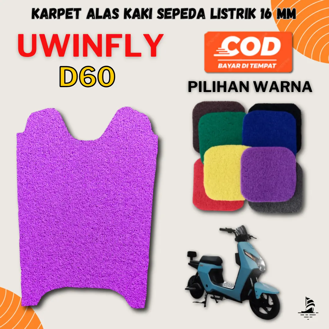 Karpet Sepeda Listrik UWINFLY D60 - Mie Bihun Serabut