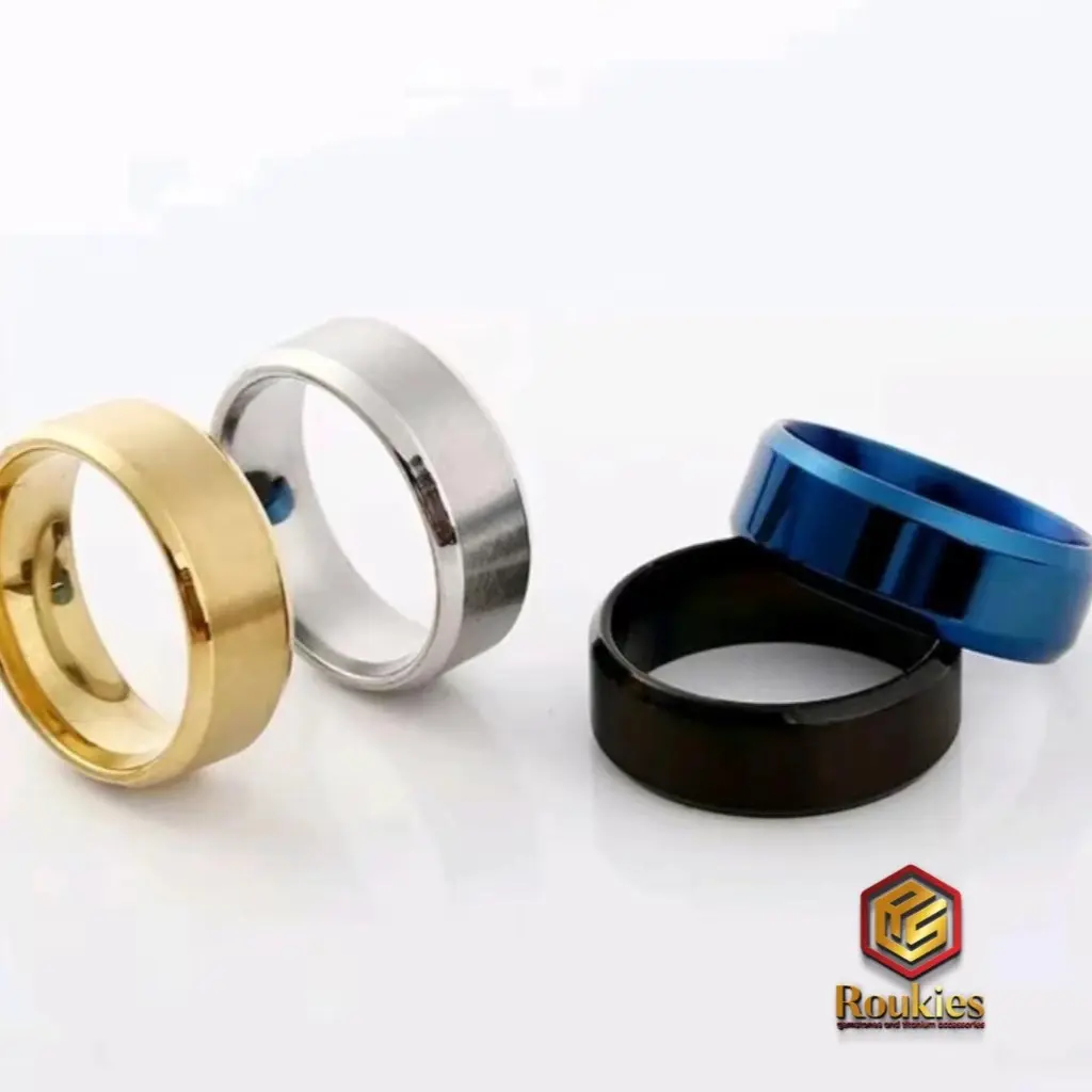 Cincin Titanium Pria Wanita Polos Cincin Couple Anti Karat Selamanya