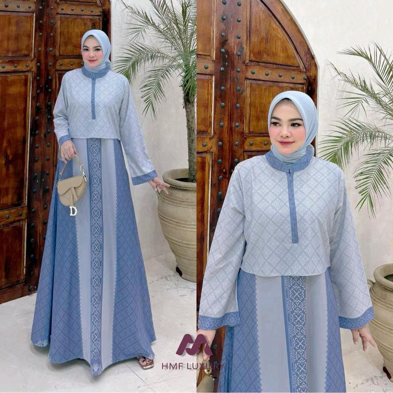 Gisella Dress Gamis terbaru Premium original import by hmf luxury 6