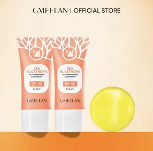 GMEELAN Paket Luxe Emas: Sea Buckthorn Glow Cream + Sabun 24K Gold Bar