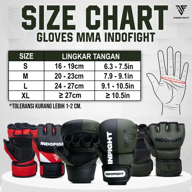 Sarung MMA Sparring Indofight Sarung Tangan MMA Fight Gloves UFC Glove Grappling Sarung Tinju MMA GLH1 7