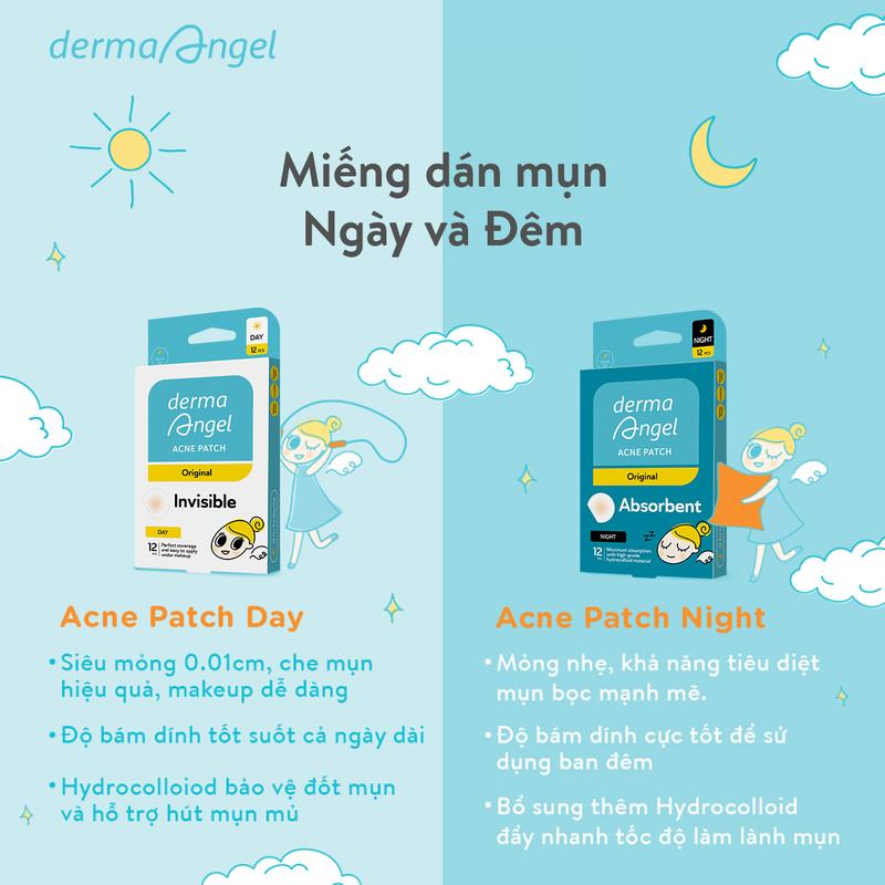 Combo dán mụn Derma Angel Day & Night 8