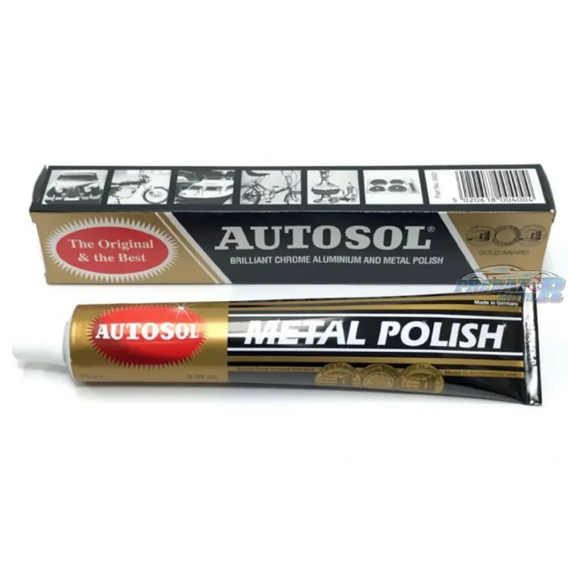 AUTOSOL POLISH METAL CHROME STAINLES PEMBERSIH PENGKILAP LOGAM BESI  Car Coklat Kain 5