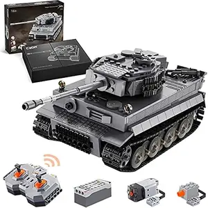 Double E CaDA Master Tiger Tank C61071W Brick And Remote Control 1/35 Perfect Gift For Children