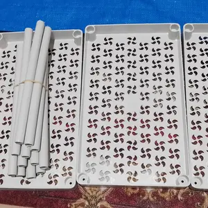 COD SUPERCOOK Rak Persegi Dapur Plastik 4 Susun / Rak Kamar Mandi Square /Rak Serbaguna Dengan Roda