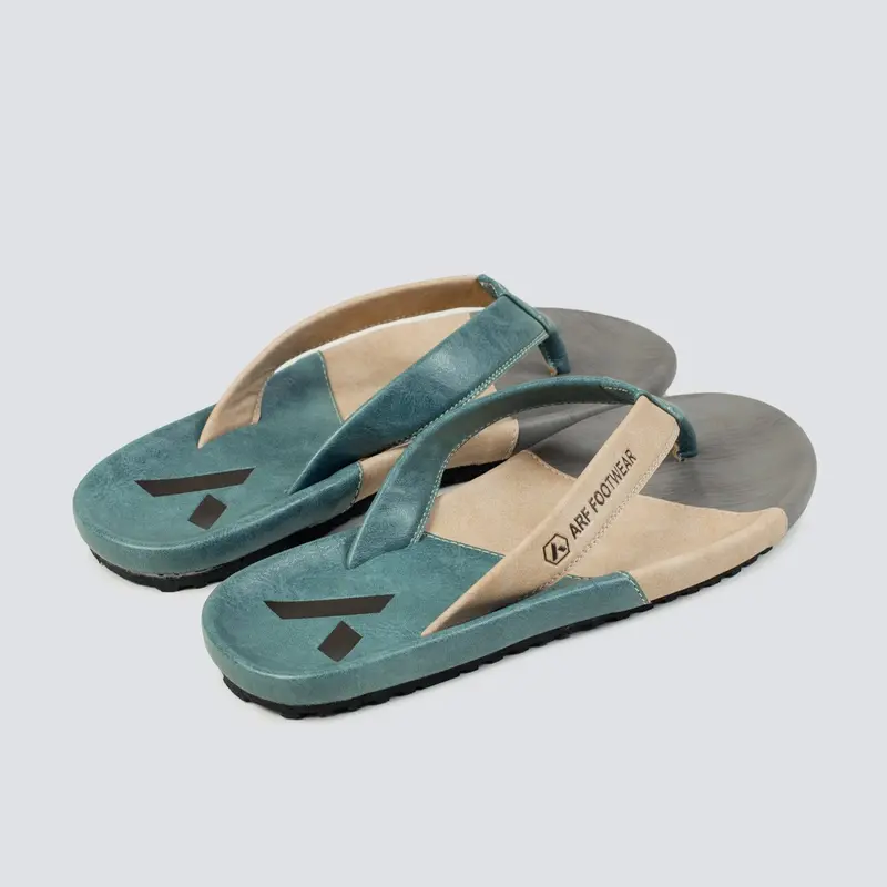 ARF Cappela Cream Tosca Sandal Jepit Kulit Casual Distro Kekinian Pria Wanita Sendal Kasual 4