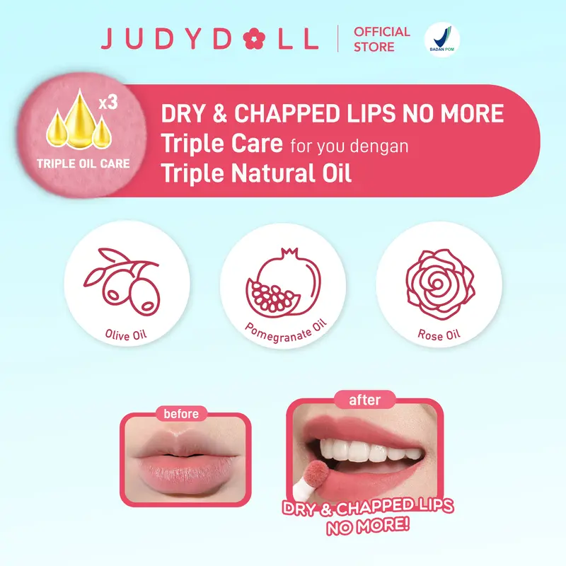 Judydoll Cushion Matte Lip Cream - LIP CUSHION, 12H Super Stay Super Nyaman Ringan Waterproof Transferproof Velvet Matte Finish | Makeup Ramadhan, Makeup Lebaran, Makeup Iftar 4
