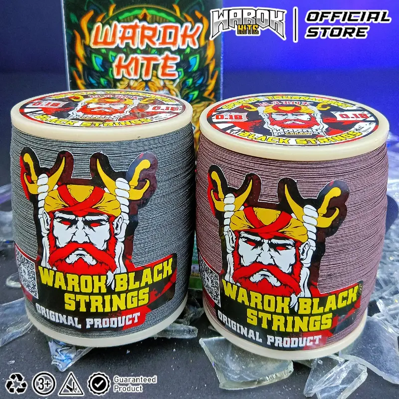 Gelasan Matot Tournament Warok BLACK STRINGS 0,22 Import ( Bahan Senar Matot Hitam Import ) 3