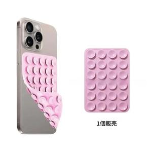 シリコン吸盤式スマホホルダー、両面ハンドヘルドスマホホルダー、セルフィー＆ビデオ用スマホアクセサリー、スタンド