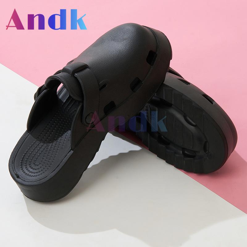 Product Introduction of Andk 2025 Sandal Wanita Wedges Korea Sandal Slop Premium Platform Sandal Wanita Sepatu ibadah Muller Clogs Cewek Sendal 33