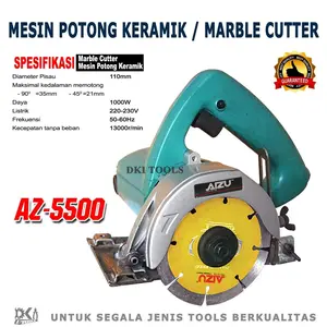 Mesin Potong Keramik 4" inch 110mm AIZU Marble Cutter 1000W AZ5500 + Diamond Wheel