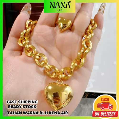 Harini[Beli 1 Dpt 1 raya gift ](COD)Gelang Barang Kemas Titanium, Hidup Sahaja, Bahan TITANIUM, Tempat Barang Kemas, Borong, Sesuai untuk Strim Langsung