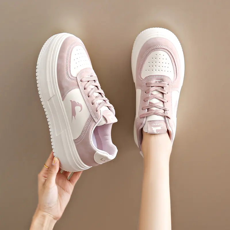 LURAD Sepatu Wanita Sol Empuk Non Slip Sneakers Cewek Simple Stylist Fashion Shoes Wanita Modis WL2491 Casual Karet Sport Olahraga 8