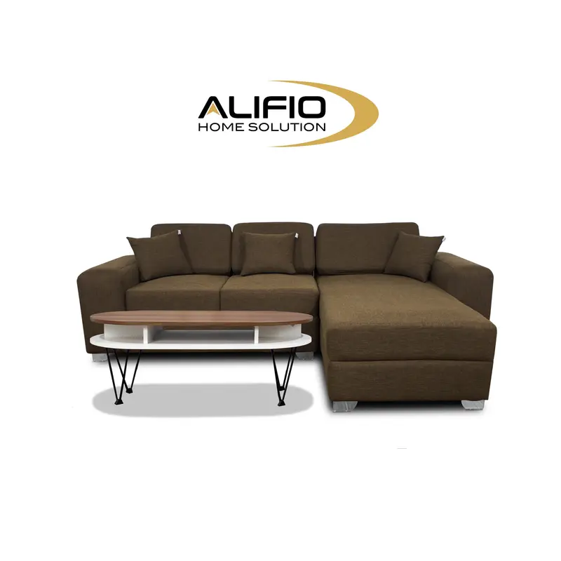 Sofa L Kagawa/Alifio/Fabrick linen/Minimalis Modern 1
