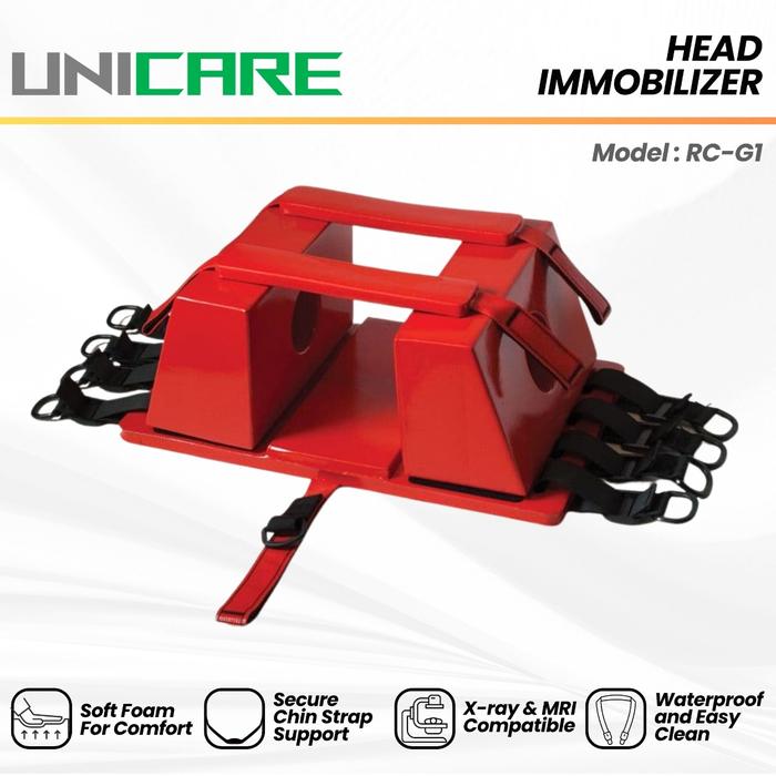 Gambar UNICARE Head Immobilizer Spine Board | Alat Penyangga Kepala Darurat Medis | Rescue Emergency Equipment dari gudangsafetycom Kota Administrasi Jakarta Barat Tokopedia