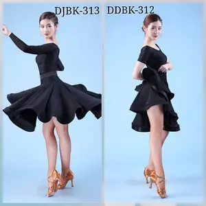 Dress Kembang Gaun Dansa Dewasa Lengan Pendek dan Lengan Panjang Belly Dance Line Dance Salsa Latin Kostum Terbaru Termurah Terlaris DDBK-312,DJBK-313