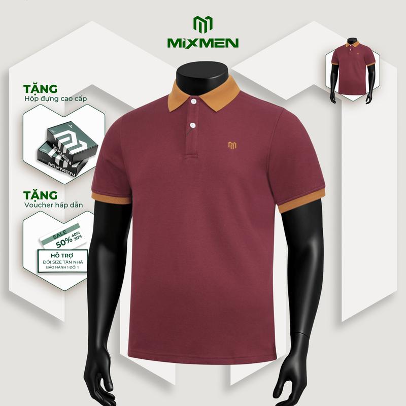  Áo polo nam Mixmen Y&G M-607 vải cá sấu cotton interlock áo trơn cao cấp Big Size 