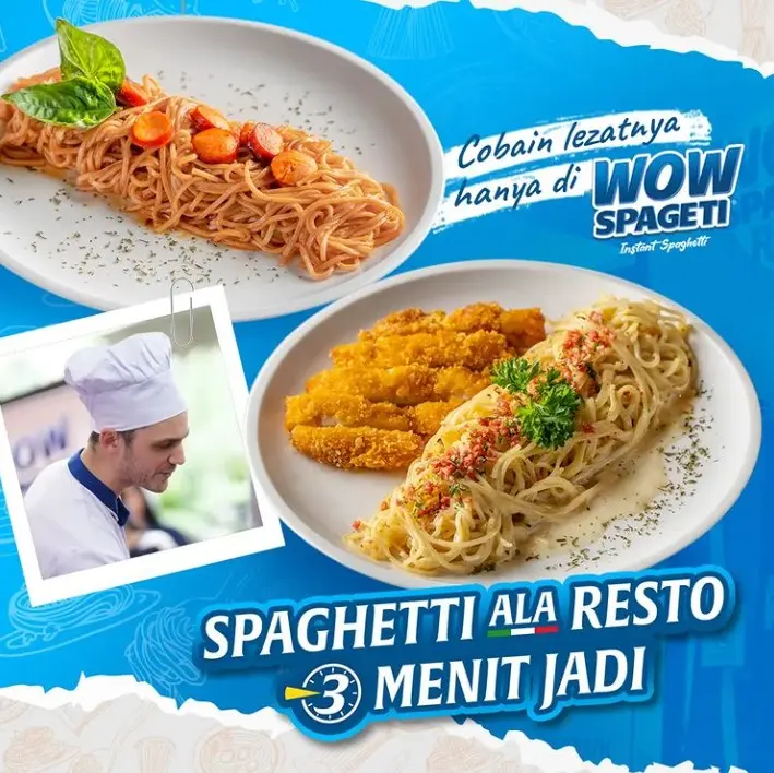 Wow Spageti Instan Spaghetti 88gr Creamy Carbonara Meaty Bolognese Pasta Mie Instan Halal 6