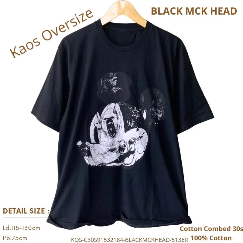 KAOS WANITA KATUN OVERSIZED KARAKTER Combed 30S TUMBLR TEE KOREA Nyaman Baju Atasan Oversize 4