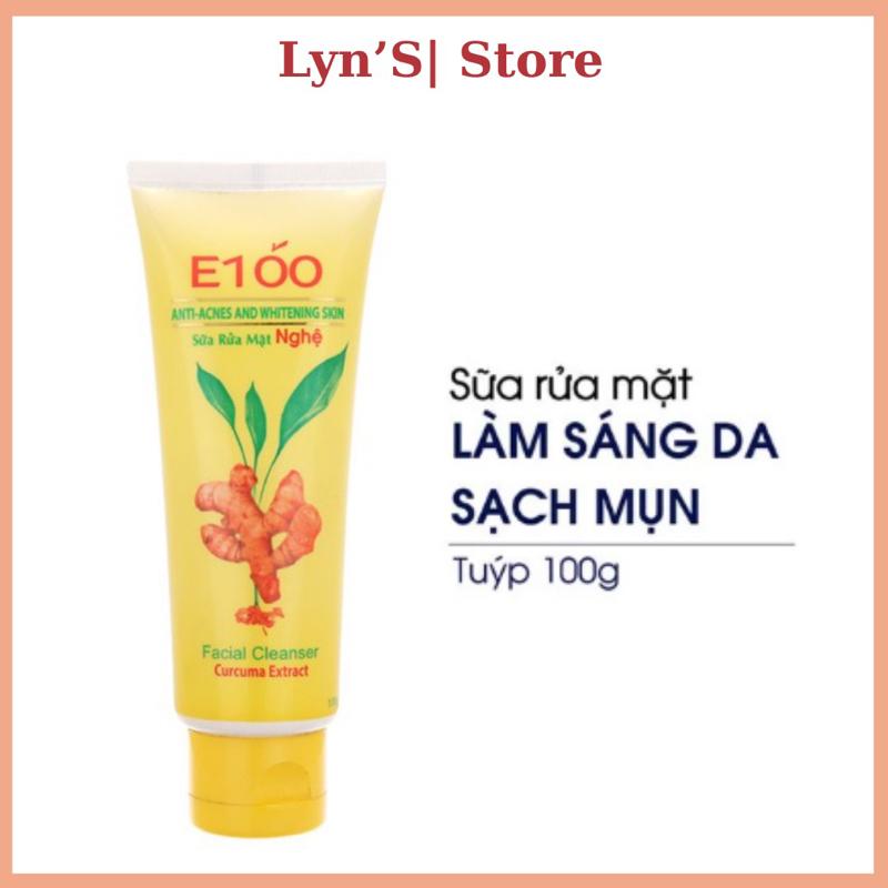 Sữa rửa mặt E100 Nghệ Facial Cleanser Curcuma Extract 100g Skincare