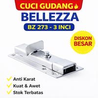 Gambar BELLEZZA Grendel GRD BZ273 3 Inci US32D Satin Stainless Steel untuk Pintu & Jendela Manual dari Tirta Bangunan Kota Depok 1 Tokopedia
