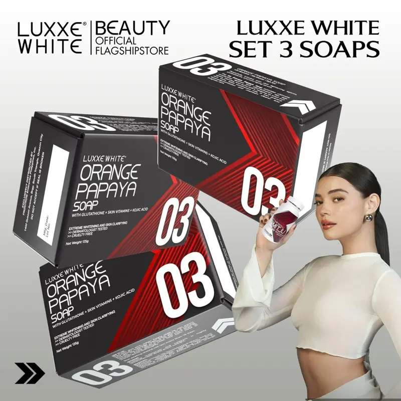 LUXXE WHITE SOAP 03 SET C Body Wash Body Care Comfort