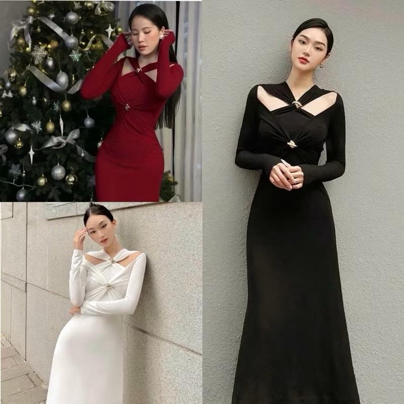 Đầm dự tiệc dáng maxi thun ánh kim siêu sang DIVA DRESS cho nữ Kim Tuyến Women Kem vaytet đỏ missavenue m đỏ và hồng váy dự tiệc chất liệu thun ánh nhũ co giãn tốt thoáng mát dễ chịu khi mặc phù hợp mặc đi tiệc đi làm hay đi chơi có 4 màu sắc