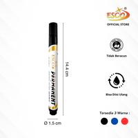 Gambar Esco Permanent Marker Waterproof - Spidol Permanent Quick Dry, Tinta Tebal, Refillable (ES-2008) - Hitam dari Esco Official Store Kota Administrasi Jakarta Utara 4 Tokopedia