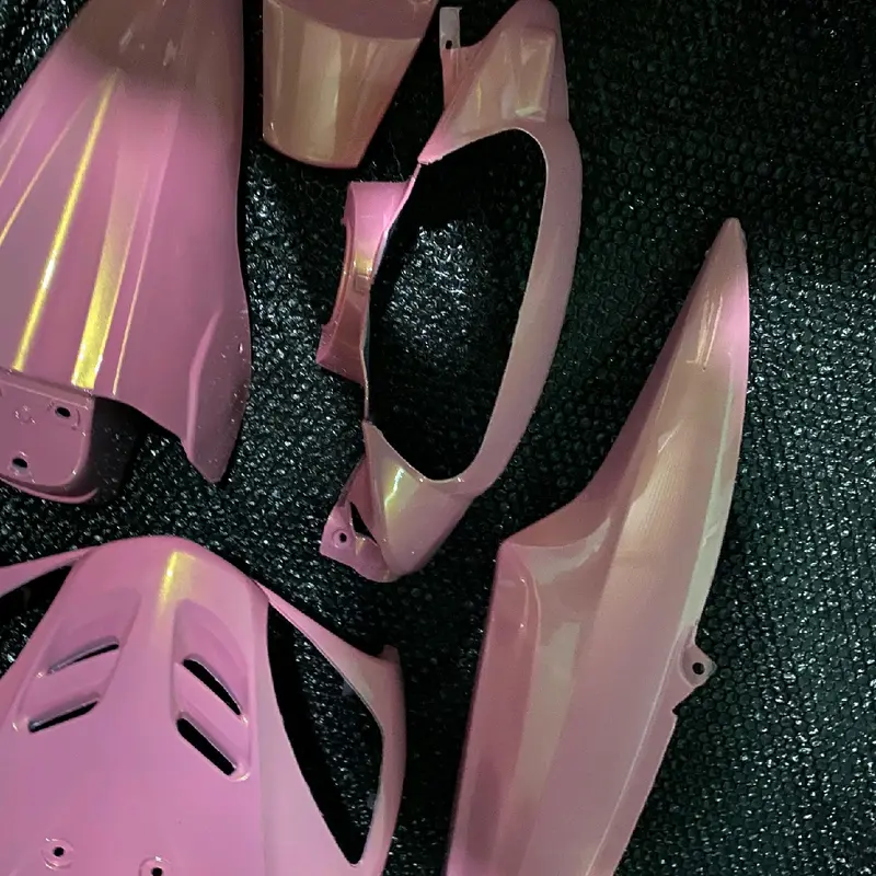 Cover Full Body Alus Yamaha Mio sporty Warna pink pastel lembayung Gold costum 1
