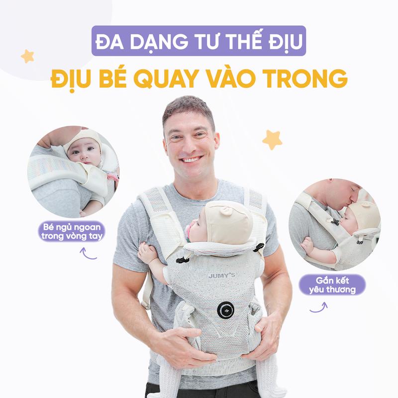 Địu Trợ Lực U8 Ultra Mesh Jumysie Cao Cấp – Vải Flyknit 5D Siêu Thoáng, Khóa Fitgo Thông Minh | BigBuy360 - bigbuy360.vn