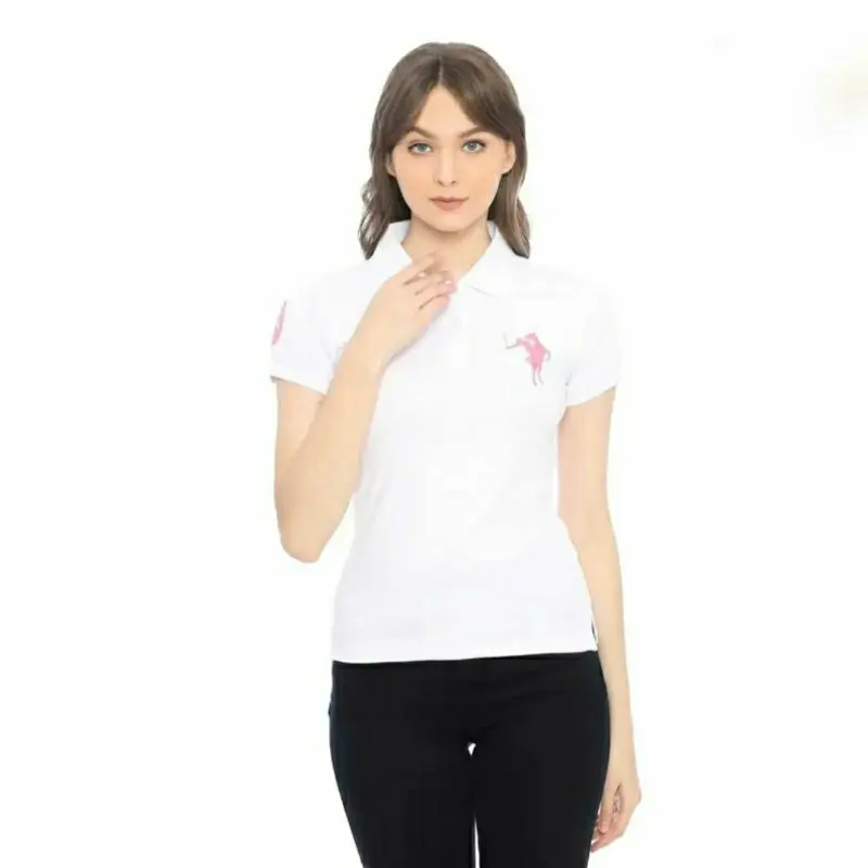 Polo Shirt Wanita Logo Besar