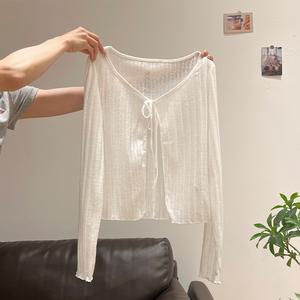 Women's Stylish Sun Protection Open Front Cardigan Jacket, New Lemon Sea Salt Fashion Top, Unique Beautiful Outerwear for Women 3163 Womenswear Basic Fitted Longsleeve Minimalist