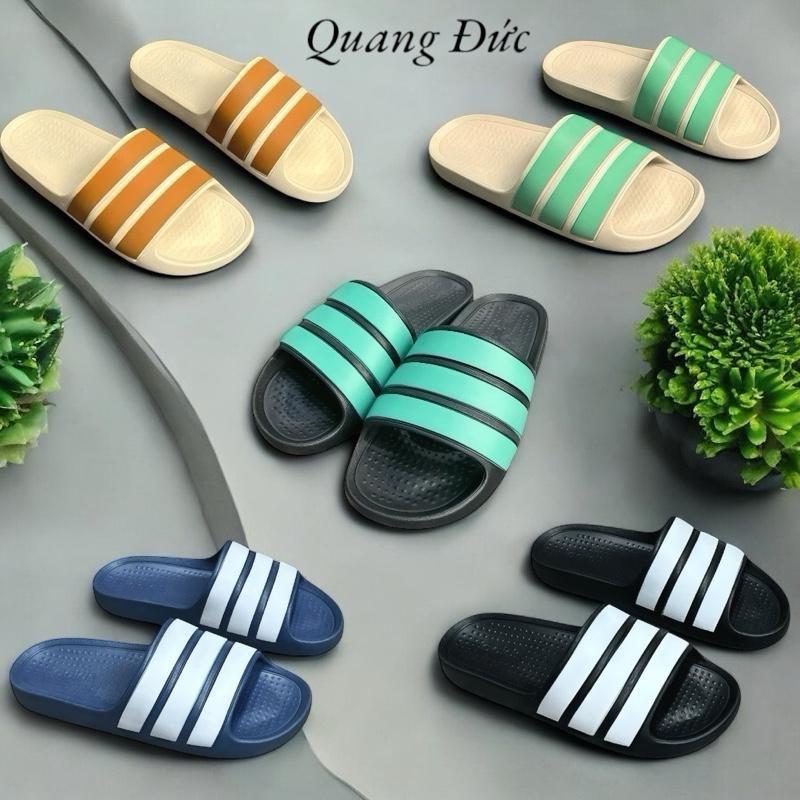 Dép EVA 3 Sọc Trơn Quai Ngang Nam Nữ Chất Liệu EVA Cao Cấp Đúc Đặc Nguyên Khối Êm Nhẹ Chống Thấm Nước Size 38-43 Siêu Nhẹ Bền Bỉ Chống Trơn Trượt