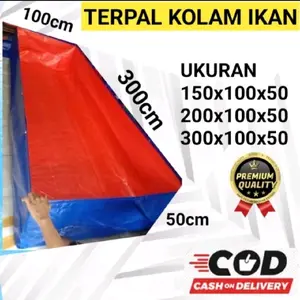terpal kolam ikan type A5 ukuran 100×75×50 berkualitas