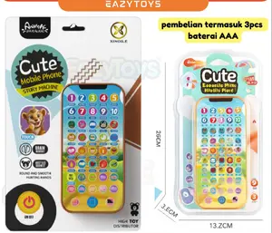 HP Mainan Anak Cute Mobile Phone Hape Hapean Ponsel HP Fungsi Suara