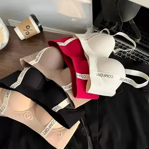 4pcs Bra Wanita Nyaman  BH/BRA WANITA NYAMAN (912) Bra Tanpa Jahitan Kawat Busa Tebal Size 32-40 Cup A/B Tipis