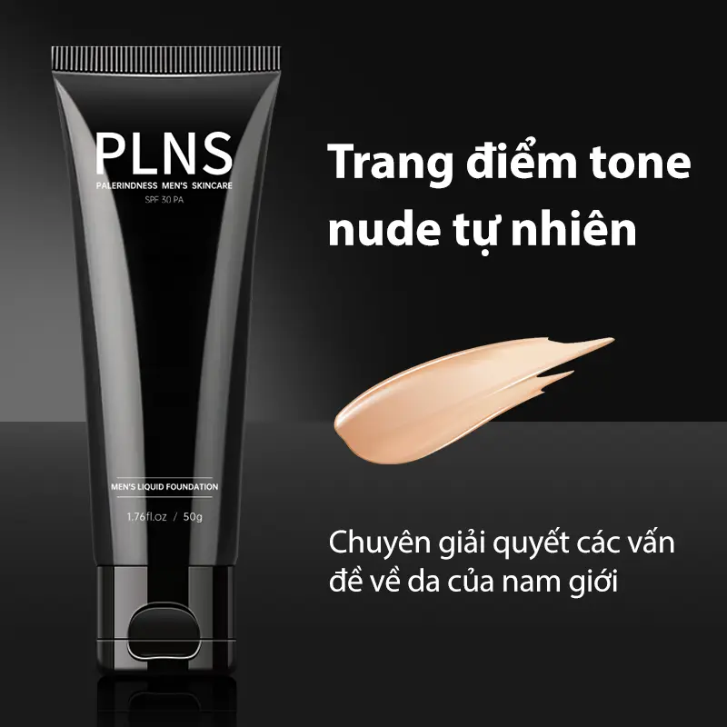 Kem Dưỡng Da Nam PLNS - Nâng Tông Tự Nhiên, Chống Nắng, Chống Nước, 50g [Thanh Toán Khi Nhận Hàng] 4