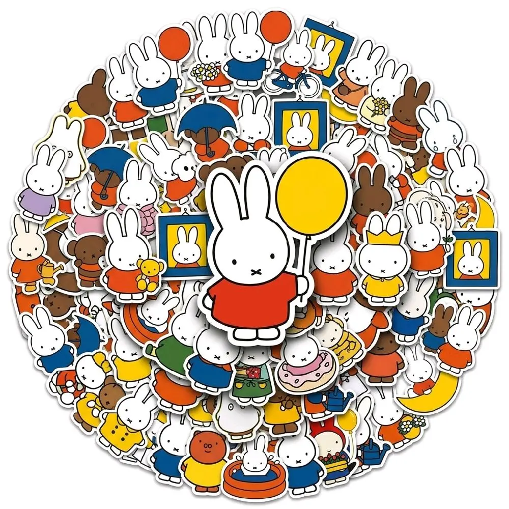90 pcs sticker Miffy Anti Air DIY Scrapbook Graffiti Waterproof