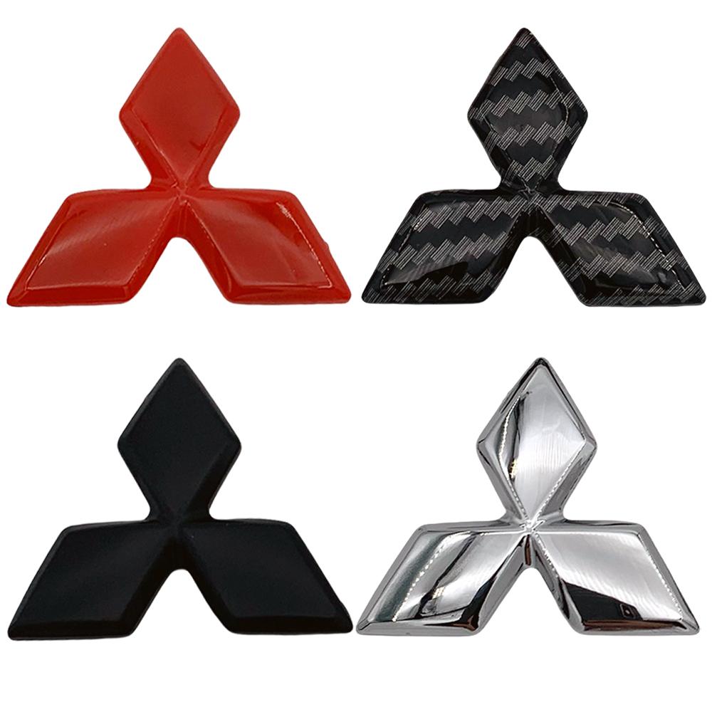 Emblem Mitsubishi 3 Berlian Cover Logo Stir Mobil 46x40mm Bahan ABS Mudah Dipasang Tanpa Lepas Logo Asli Tampilan 3D Elegan Cocok untuk Mitsubishi Xpander/Pajero/Outlander