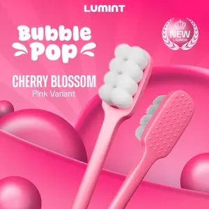 [NEW LAUNCH] BUY 1 GET 1 Lumint Bubble Pop Toothbrush Sikat Gigi Bulu Halus Teknologi dari Jepang Soft 8-Pillar Bristle Lembut Nyaman untuk Gusi Sensitif