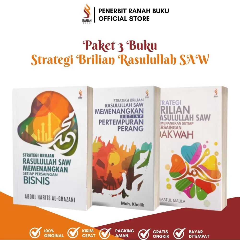 Paket 3 Buku Strategi Brilian Rasulullah SAW Memenangkan Setiap Persaingan Bisnis, Perang, Dakwah