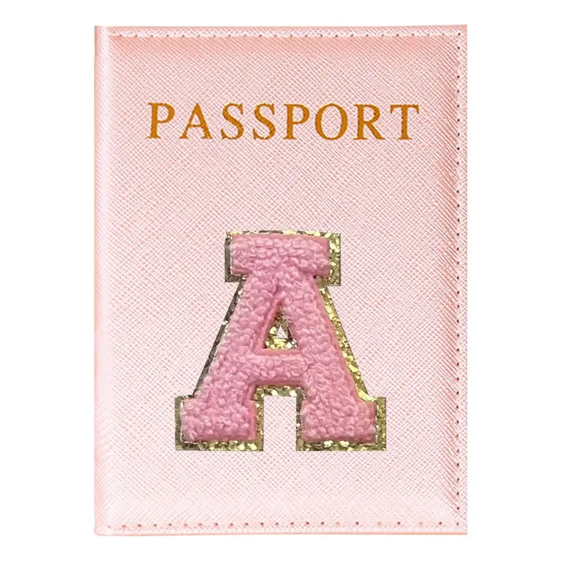Pink Letter Passport Holder