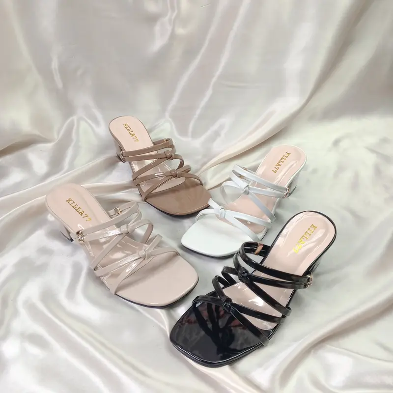 FS HEELS sandal hak tahu wanita kondangan pernikahan casual elegan Hak Setengah (3-5 cm) 5