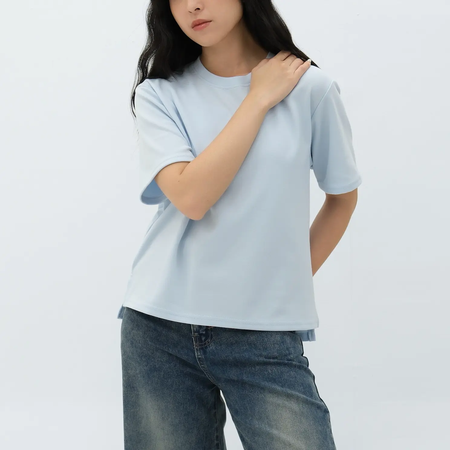 Oversized Fit Light Blue